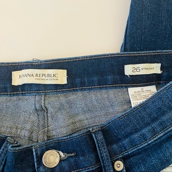 Banana Republic Straight Leg Dark Wash Jeans - Picture 6 of 6